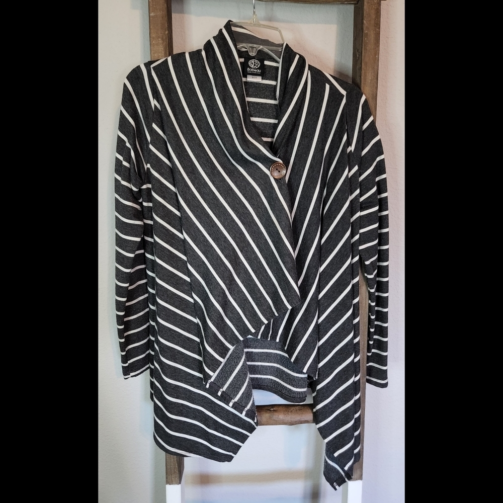 Bobeau striped cardigan, Size S